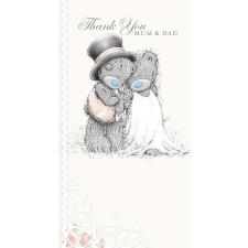 Thank You Mum and Dad Me to You Wedding Card Image Preview